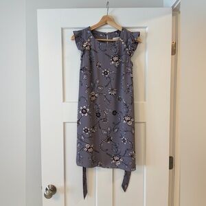 Floral Ruffle Sleeve Dress